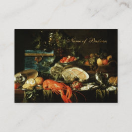 Pintura de cartão de visita Vintage com a vida