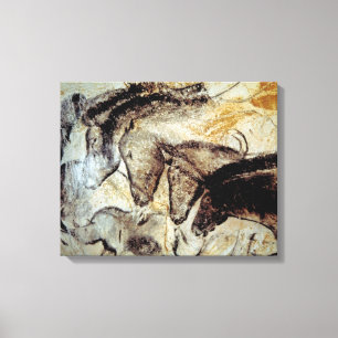 Pintura de caverna dos cavalos em canvas