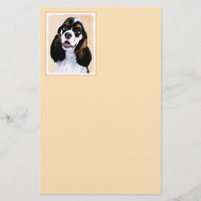 Pintura De Cocker Spaniel (Participante) - Arte De (Frente)