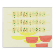 pintura de comida em souvlaki greek