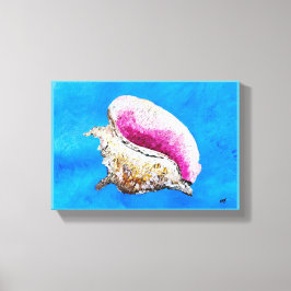 Pintura de Conch Shell na Canvas