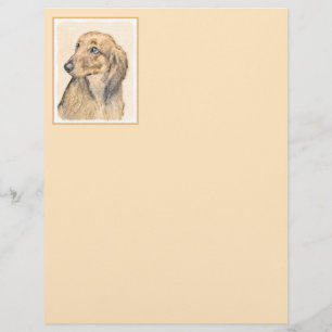 Pintura de Dachshund (Longhaired) - Arte de Cão Or