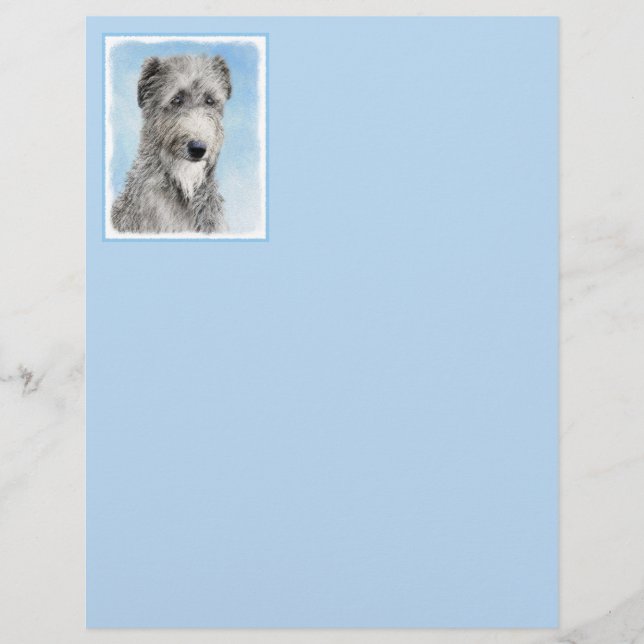 Pintura De Deerhound Escocês - Cachorro Original C (Frente)