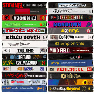 Pintura de fitas VHS Clássicas do Skate