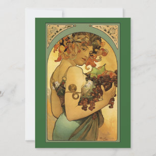 Pintura de Fruta Alphonse Mucha