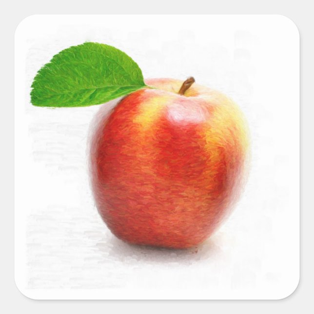 Pintura de Fruta de Maçã - Autocolantes (Frente)