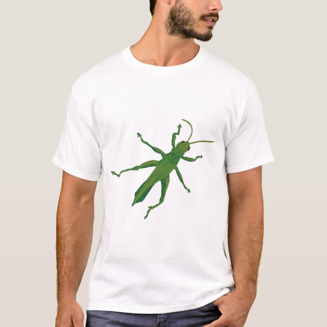 Pintura de gafanhoto verde, Camisetas (Frente)