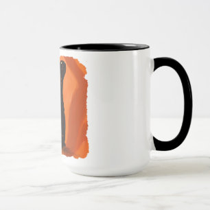 Pintura de gatos pretos, caneca