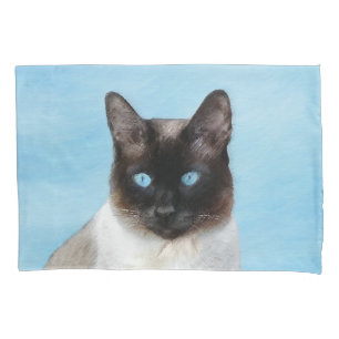 Pintura de Gatos Siameses - Arte de Gato Original