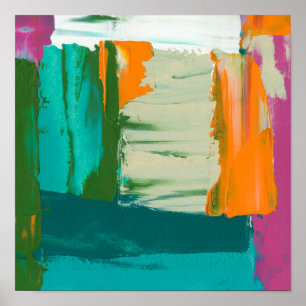 Pintura de impressão de expressão livre multicol