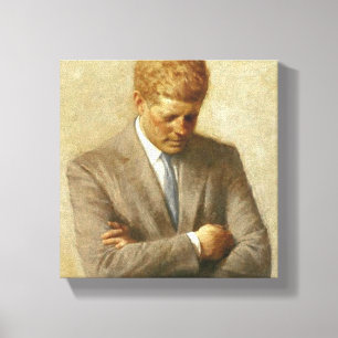 Pintura de JFK em canvas