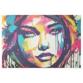 Pintura de Menina em Coloração de Água