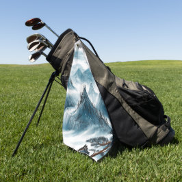 Pintura de Montanhas Rolantes Azuis Clássicas