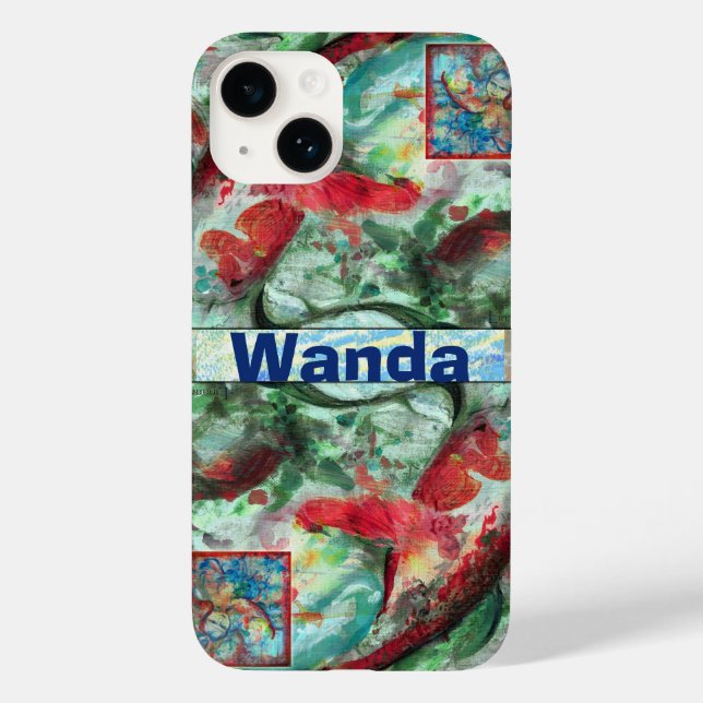 Pintura de Peixes Koi Carp (Verso)