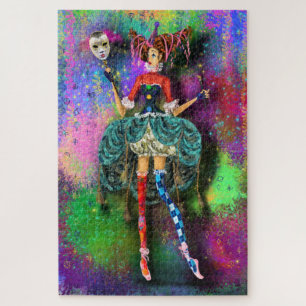 Pintura de Quebra-cabeça de Coringa de Palhaço de