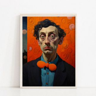 Pintura de Retrato de Homem, Impressão Moderna de