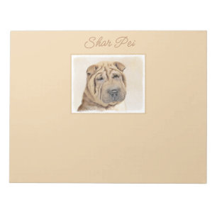 Pintura de Shar Pei - Bloco de Notas de Arte Cacho
