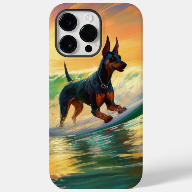 Pintura de Surf na Praia do Doberman (Verso)