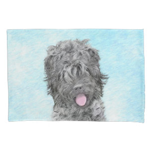 Pintura de Terrier russo preto - Cachorro original