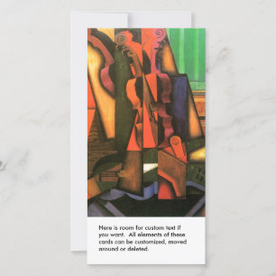 Pintura de violino e guitarra em Cubist por Juan G