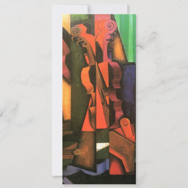 Pintura de violino e guitarra em Cubist por Juan G (Frente)