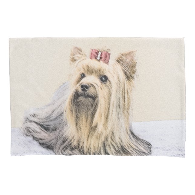 Pintura de Yorkshire Terrier - Arte de Cachorro Or (Frente)