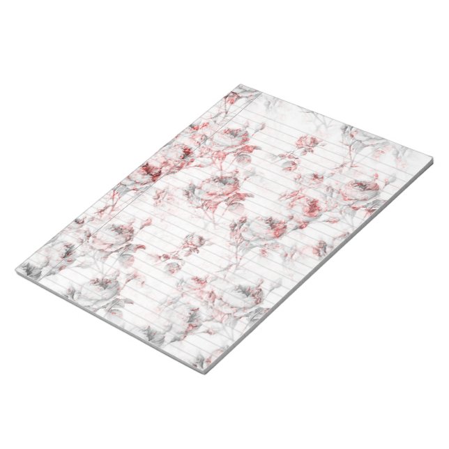 Pintura Do Bloco De Notas Jurídico Vermelho Rosa (Inclinado)