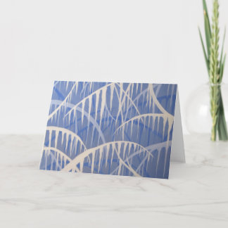 Pintura do cartão de nota dos sincelos por