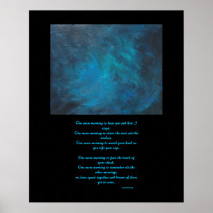 Pintura do "espaço" e poster abstratos da poesia