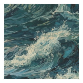 Pintura do Ocean Whitecaps