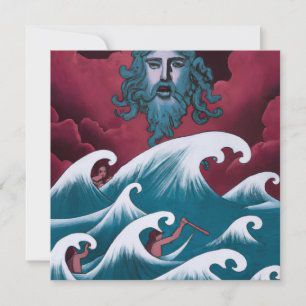 Pintura do óleo de Crimson Neptune