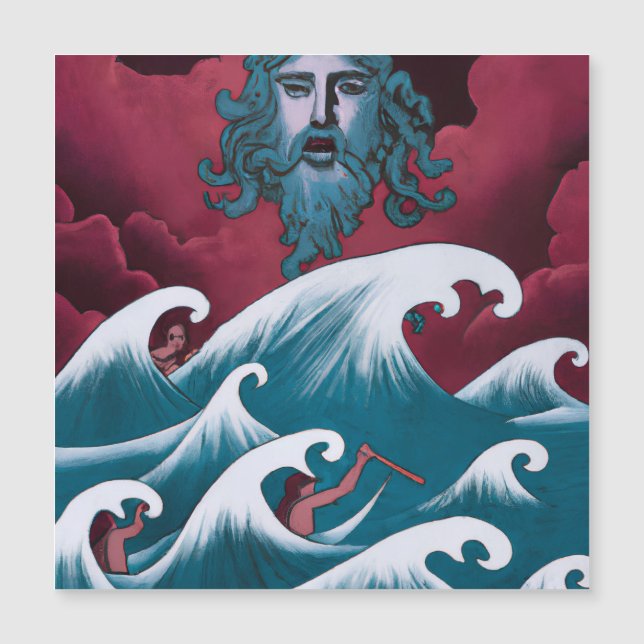 Pintura do óleo de Crimson Neptune (Frente)