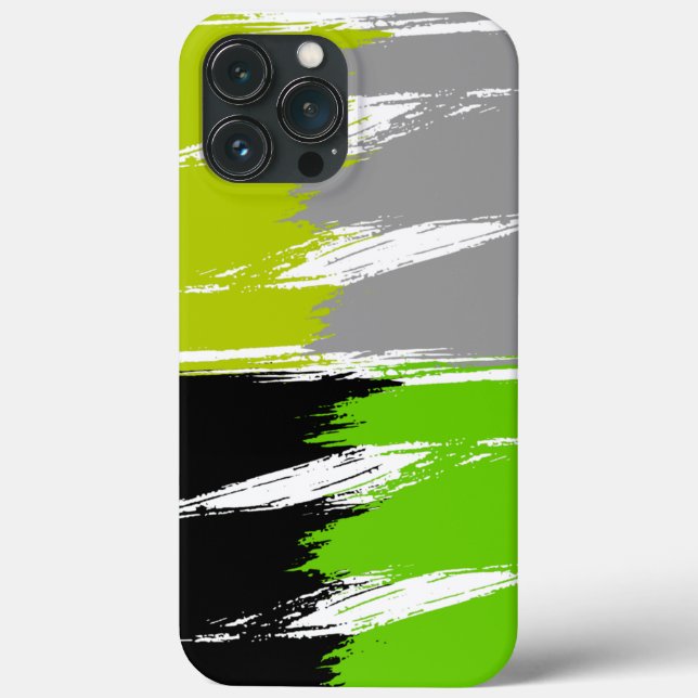 Pintura do Traço do Pincel Branco da Cinza Verde (Verso)