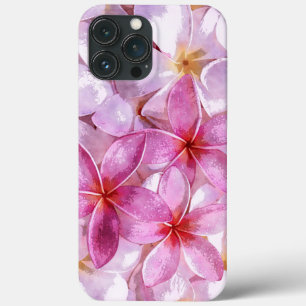 Pintura em Aquarela de Flor de Plumeria Havaiana