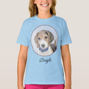 Pintura em Beagle - Camisa T-Arte Cachorra Origina