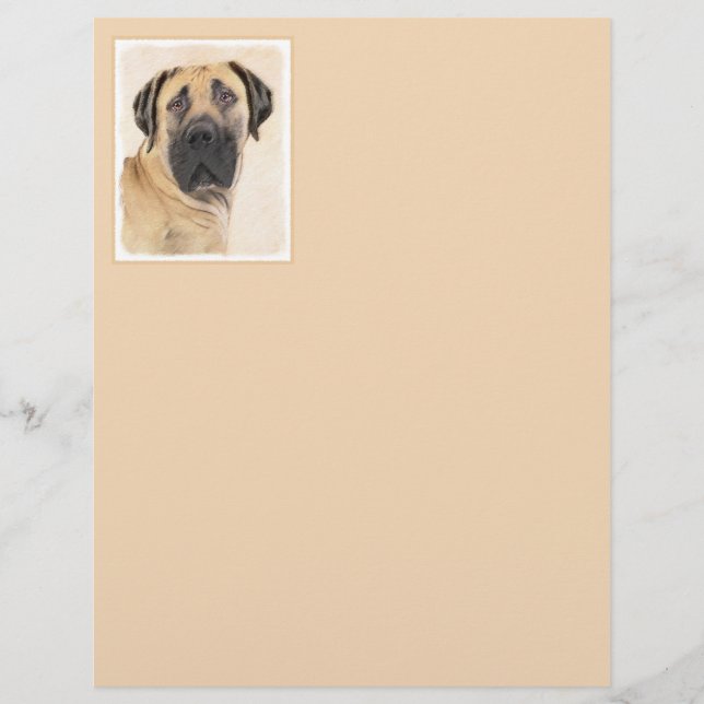Pintura em Boerboel - Arte Cachorra Original (Frente)