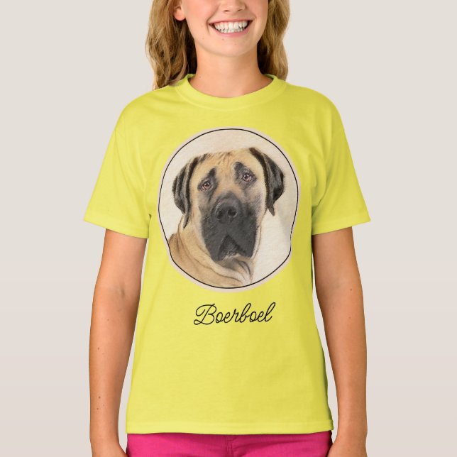 Pintura em Boerboel - T-Shirt Original Cute (Frente)