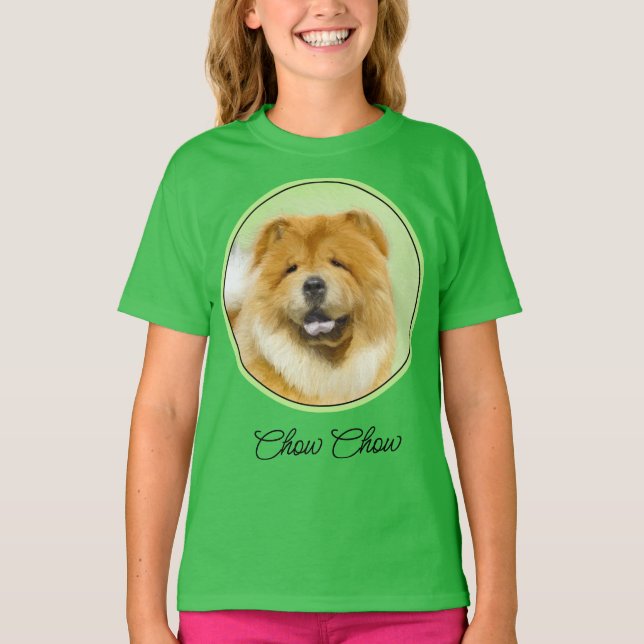 Pintura em Chow - T-Shirt original de Cachorro (Frente)