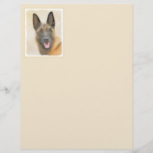 Pintura em Malinois Belga - Arte Cachorra Original