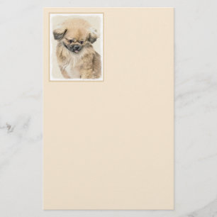 Pintura em Pekingese - Arte Cachorra Original