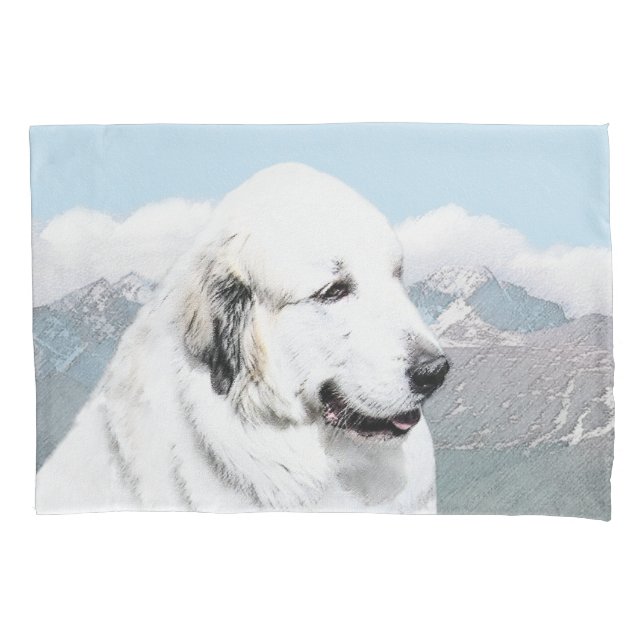 Pintura em Pirenéus excelentes - Arte Original par (Frente)