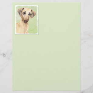 Pintura em Sloughis - Arte Cão Original Bonita