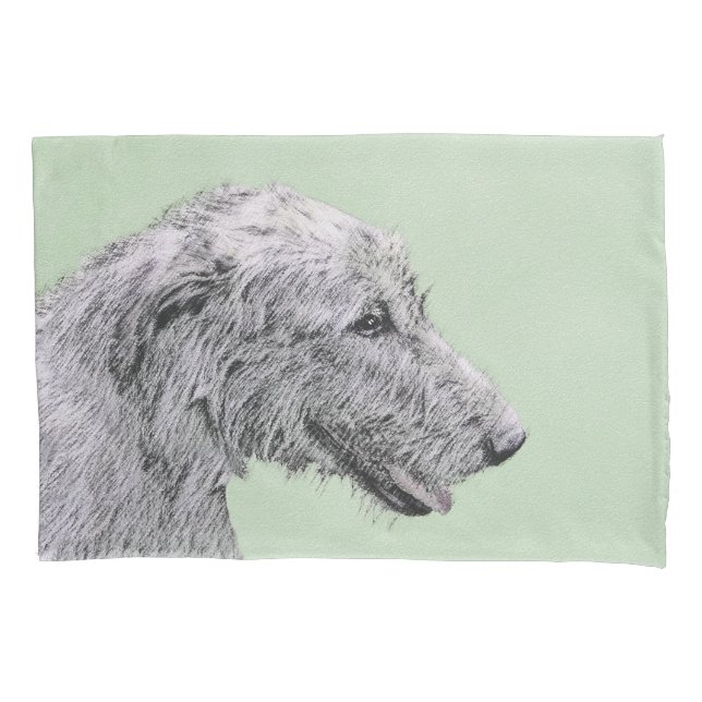 Pintura em Wolfhound Irlandês - Arte em Cachorro O (Frente)