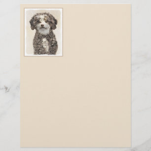 Pintura Espanhola de Cão-de-Água - Arte Cão Ori