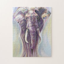 Pintura espiritual elefante - Quebra-cabeça