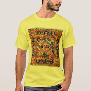 Pintura etíope da igreja da bíblia - t-shirt