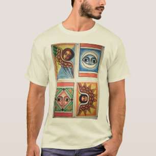 Pintura etíope da igreja - t-shirt natural