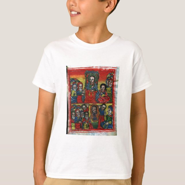 Pintura etíope da igreja - t-shirt para crianças (Frente)