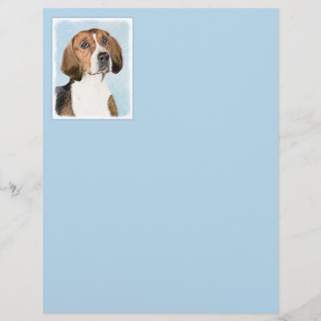 Pintura Inglesa em Foxhound - Arte Cachorro Origin (Frente)