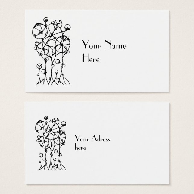 Pintura Mão - Abstrato Tree Group 1 (Frente & Verso)